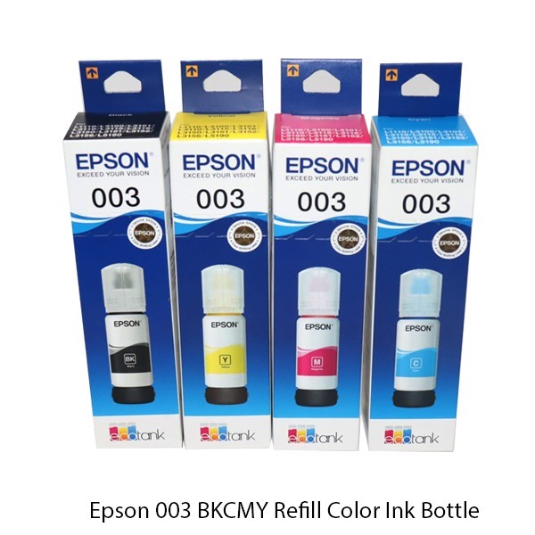 Epson Original 003 65ml Multi Color Ink Bottle (Full Set)